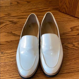 White shiny Franco sarto shoes